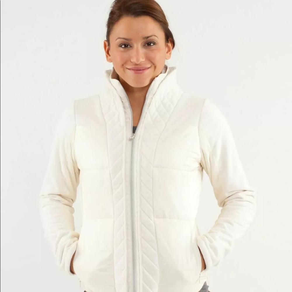 Lululemon Polar white St. Moritz jacket size 10